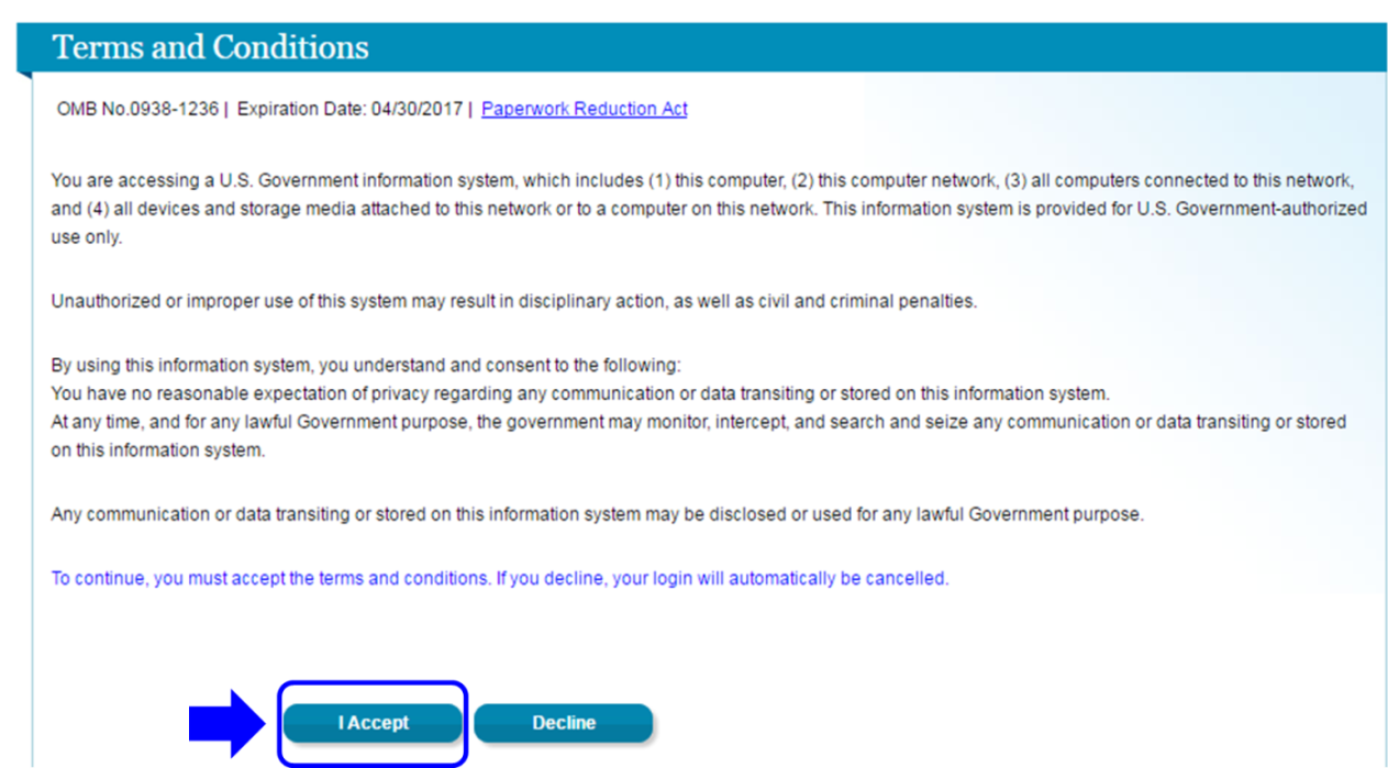 Terms and Conditions Page