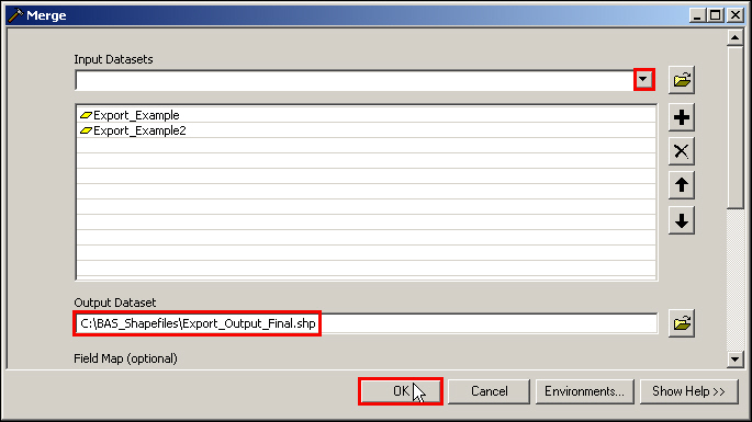 Example B-4: Finalizing the Merge Process.