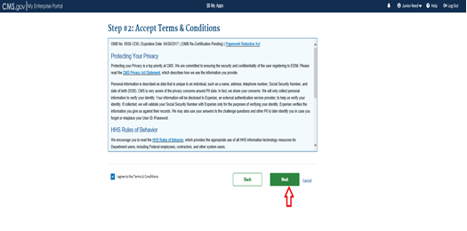 Terms and Conditions Page